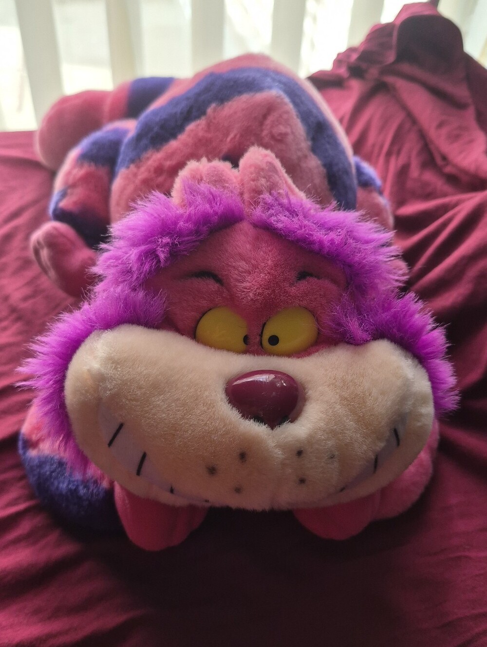 VTG Disney Parks Cheshire Cat Plush 20" Alice in Wonderland EUC